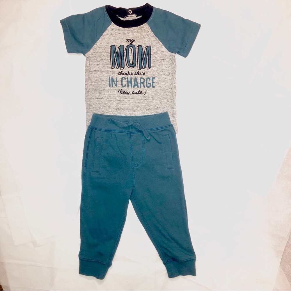 6-9 Months Teal Matching Outfit Koala Kids